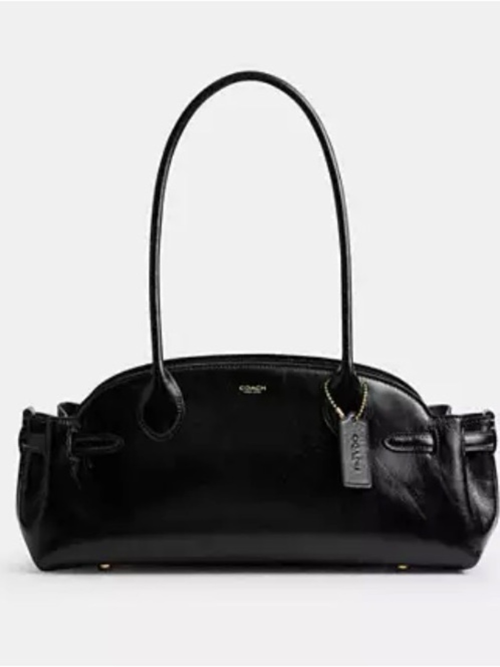 Coach Black Leather Empire Carryall Bag 34